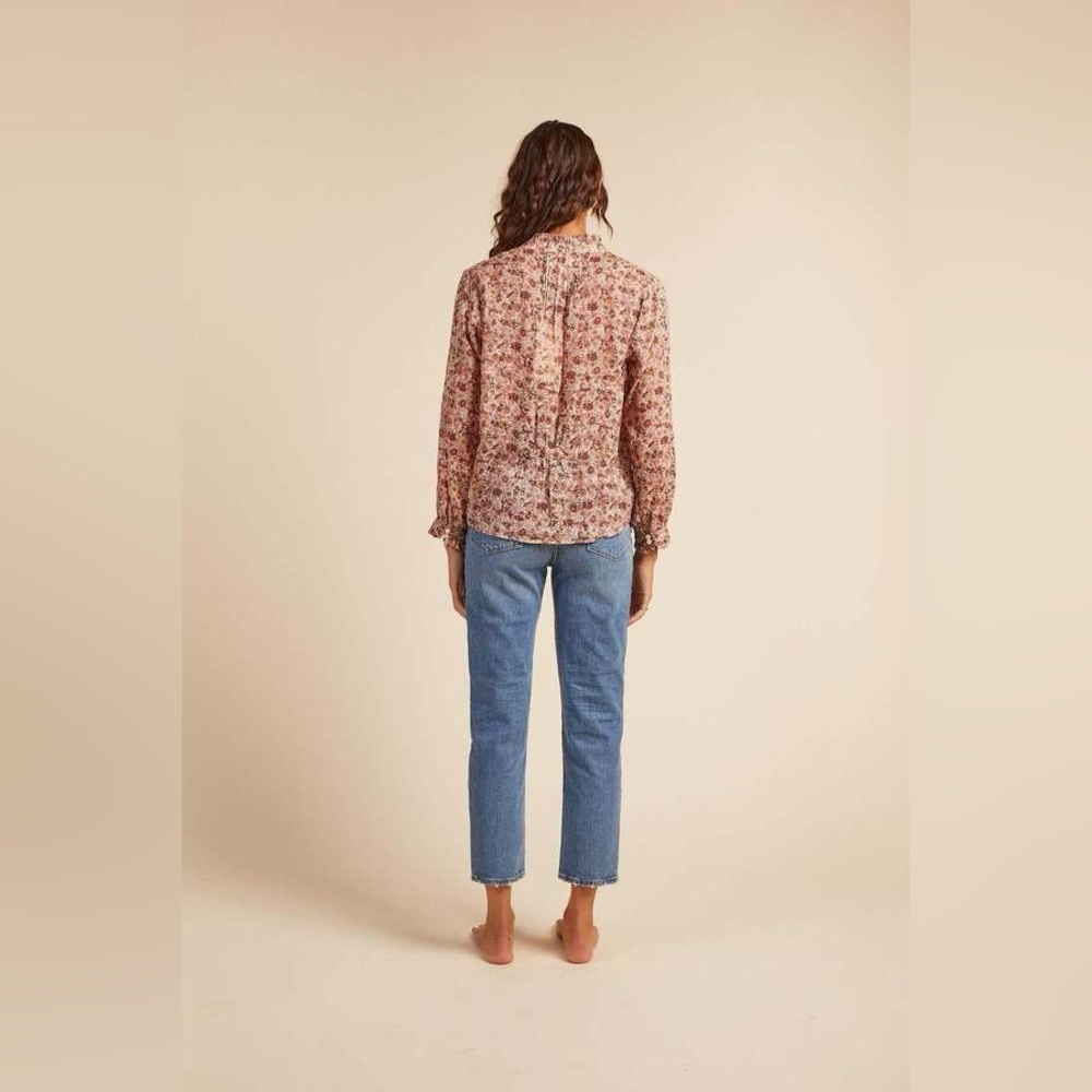 Travota Birds of Paradise Finley Blouse Top Shirt Small cottage cute floral - Picture 4 of 8